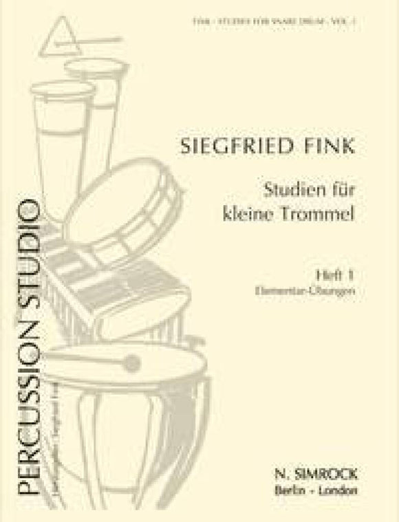 Fink Studies For Snare Drum Volume One Elementary Exercises