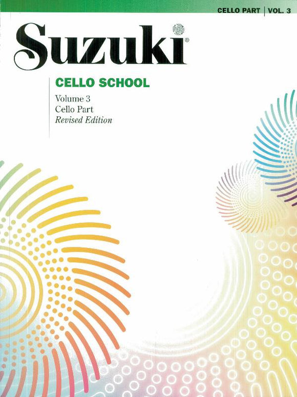 Suzuki Cello School Volume 3 Revised edition