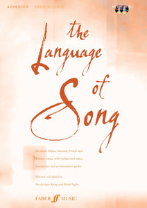 The Language of Song Advanced for Med Voice and Piano