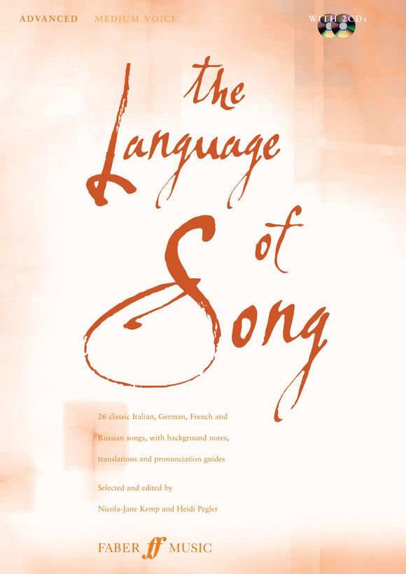 The Language of Song Advanced for Med Voice and Piano