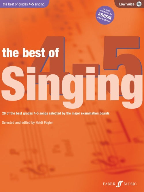 Best of Singing Grades 4 to 5 low voice with CD