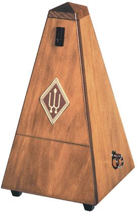 Wittner Pyramid Metronome - Walnut colour  Silk Finish - With Bell