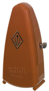 Wittner Taktell Piccolo Metronome - Mahogany Brown Plastic - No Bell