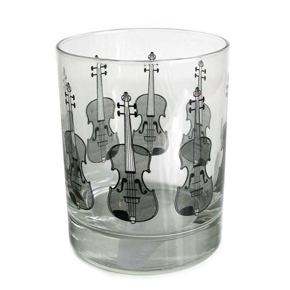 Clear Glass Tumbler Violin