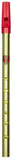 Flageolet Tin Whistle in F - Lacquered Brass