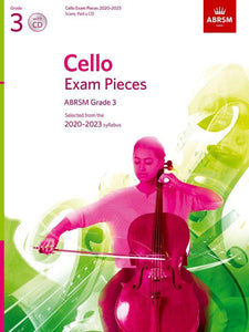 ABRSM Cello Exam Pieces Grade 3 2020 to 2023 Score and Part with CD