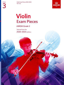 ABRSM Grade 3 Violin Exam Pieces 2020 to 2023 Part