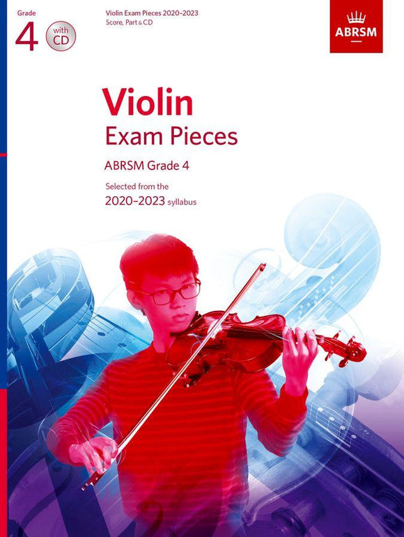 ABRSM Grade 4 Violin Exam Pieces 2020 to 2023 Score part and CD