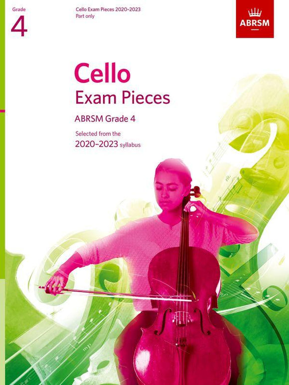 ABRSM Cello Exam Pieces Grade 4 2020 to 2023 Part Only