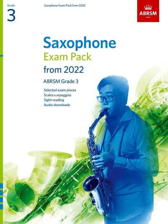 ABRSM Saxophone Exam Pack Grade 3 from 2022