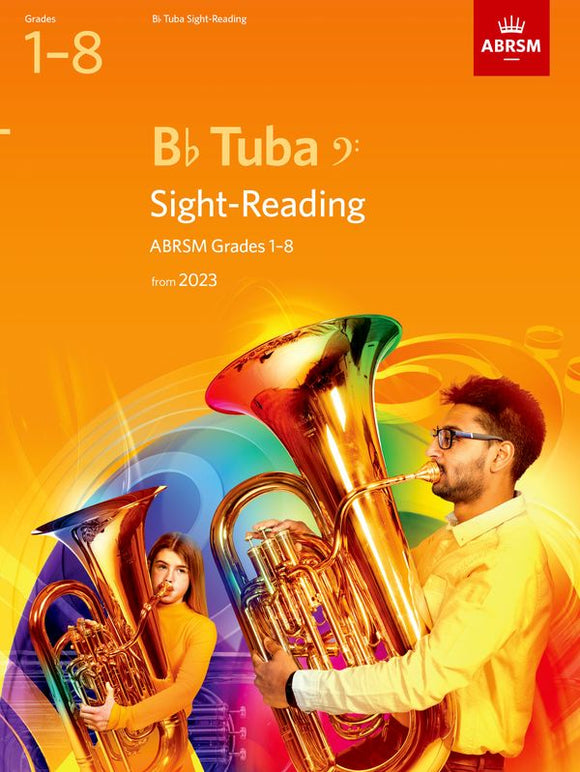 Sight-Reading for B Flat Tuba (bass clef), ABRSM Grades 1-8, from 2023
