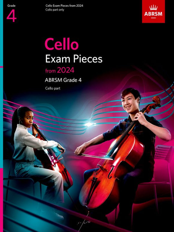 ABRSM Cello Exam Pieces Grade 4 from 2024 Part Only