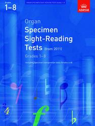 ABRSM Organ Specimen Sight Reading Tests Grades 1 to 8