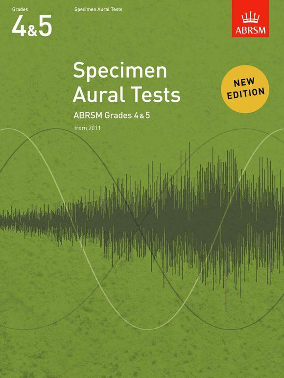 ABRSM Grades 4 and 5 Specimen Aural Tests Book Only