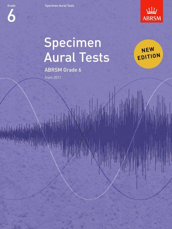 ABRSM Grade 6 Specimen Aural Tests Book Only