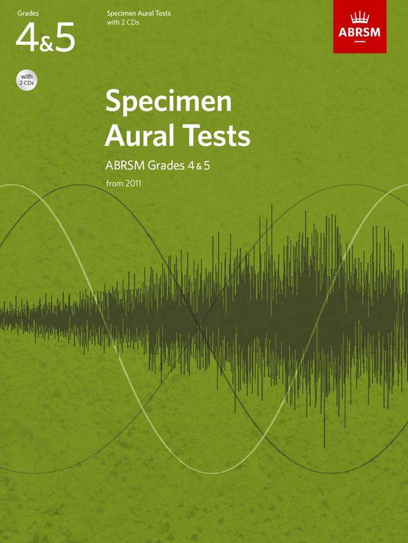 ABRSM Grades 4 and 5 Specimen Aural Tests With CD