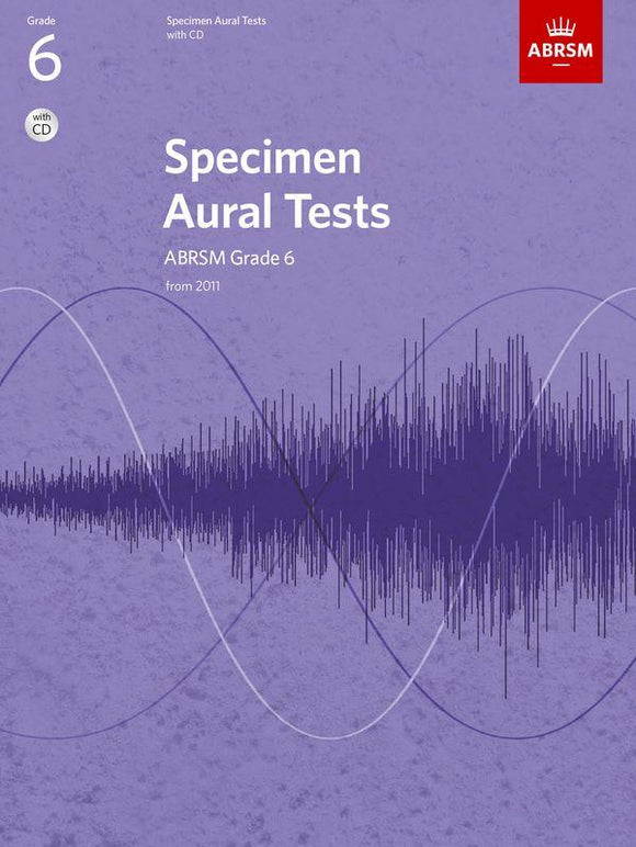 ABRSM Grade 6 Specimen Aural Tests With CD