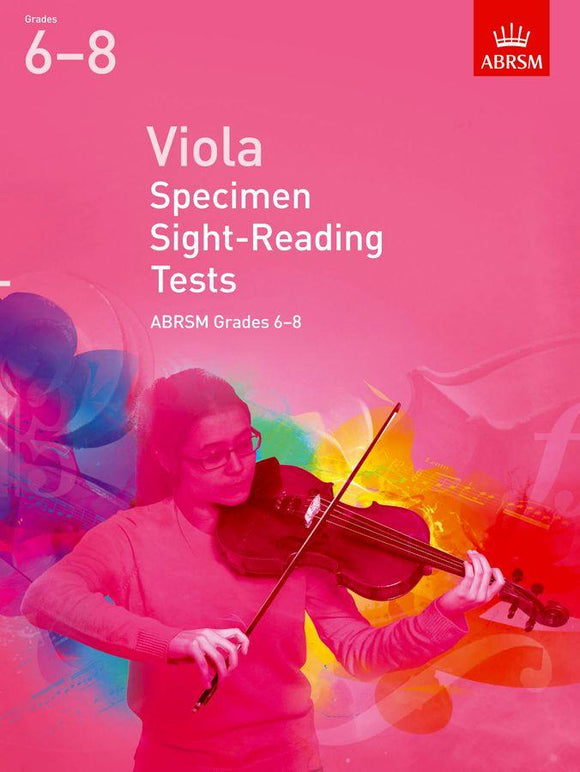 ABRSM Viola Specimen sight reading Tests Grades 6 to 8