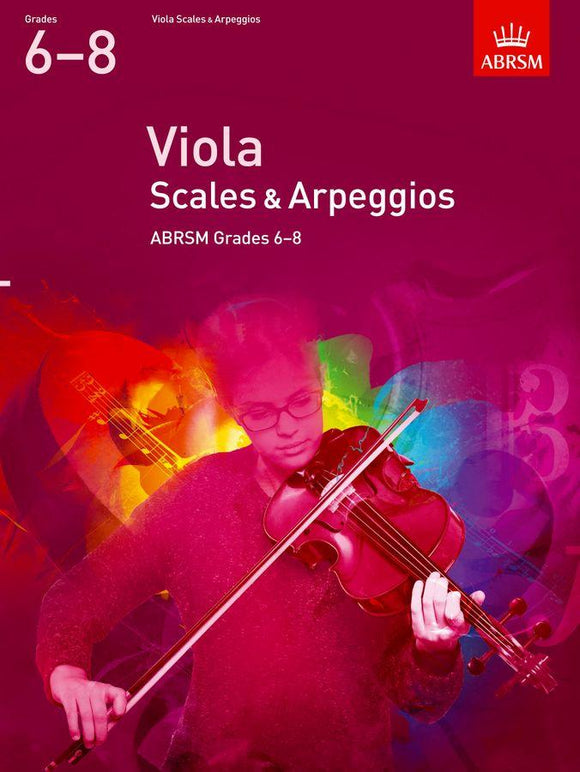 ABRSM Viola Scales and Arpeggios Grades 6 to 8