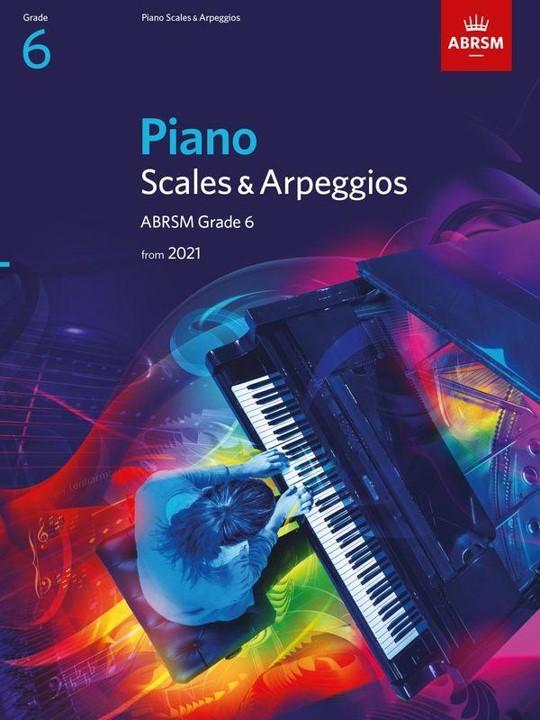 ABRSM Piano Scales and Arpeggios Grade 6 from 2021