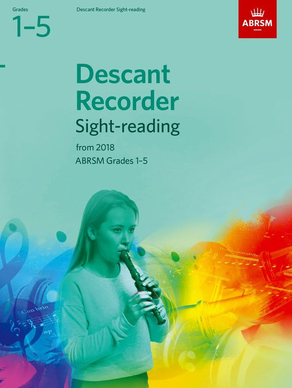 ABRSM Descant Recorder sight reading Tests Grades 1 to 5
