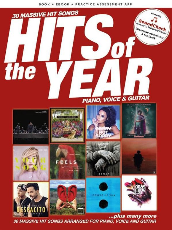 Hits of the Year 2017 for Piano Voice and Guitar
