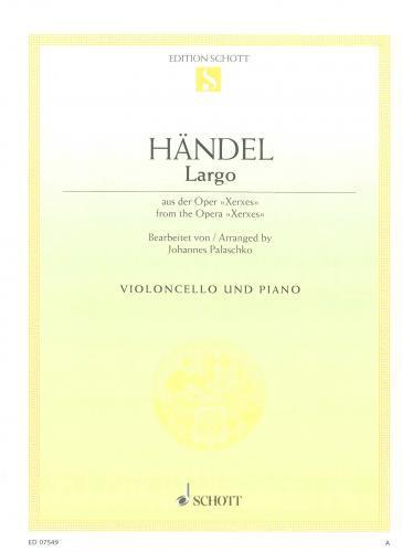 Largo From Xerxes for Cello and Piano
