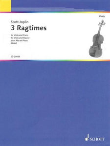 Joplin Three Ragtimes for Viola