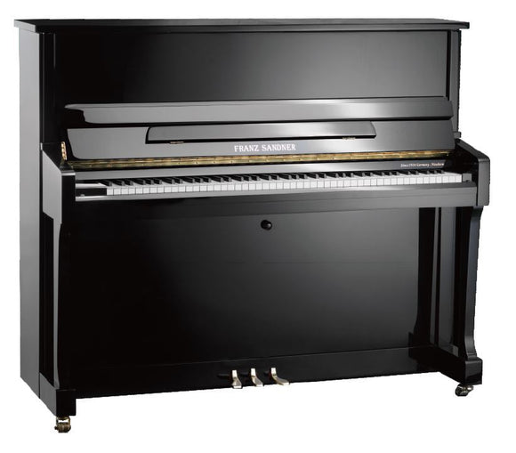 Sandner Upright Piano in Polished Black FS-123A