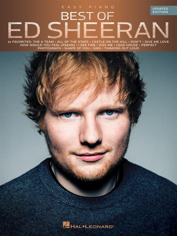 Best Of Ed Sheeran Updated Edition Easy Piano Book