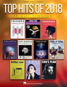 Top Hits of 2018 for Piano Vocal and Guitar
