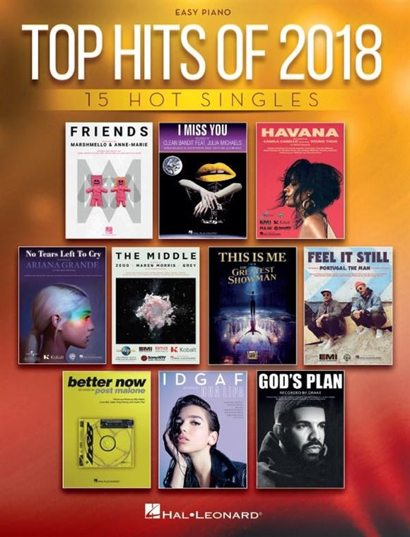 Top Hits of 2018 Easy Piano