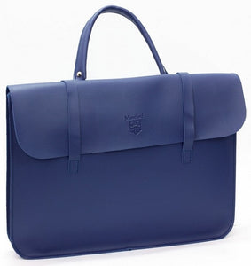 Montford Music Case in Faux Leather Blue