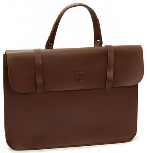 Montford Music Case in Faux Leather Brown