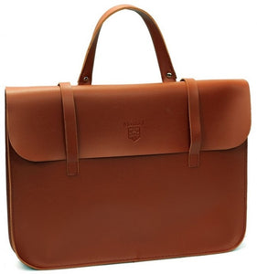 Montford Music Case in Faux Leather in Tan