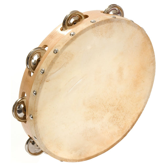 10 inch Tambourine with skin