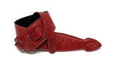 Leathergraft Softy Guitar Strap in red
