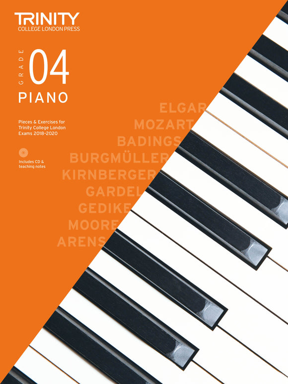 Trinity Piano Grade 4 Exam Pieces and Exercises 2018 to 2020 with CD