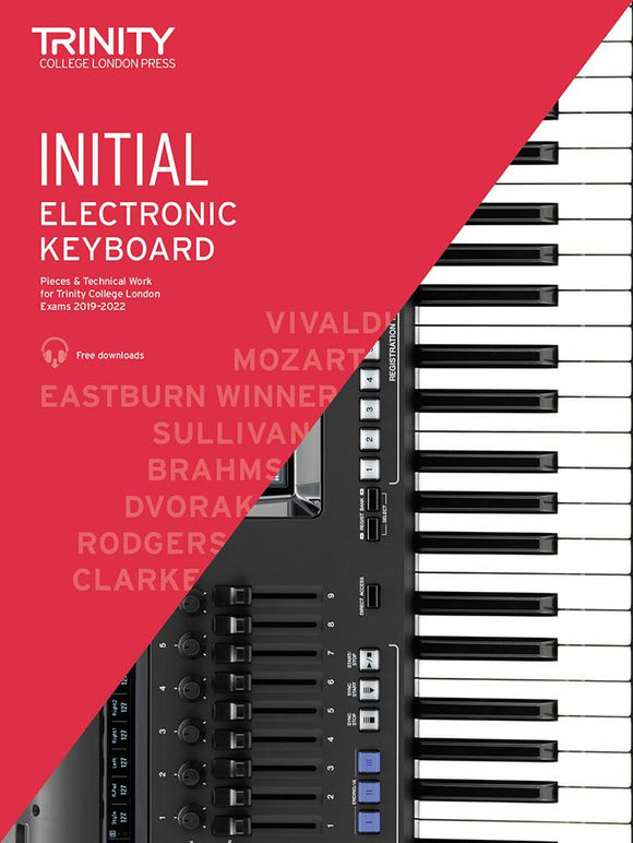 Trinity Electronic Keyboard Grade Initial Pieces and Technical Work 2019 to 2022