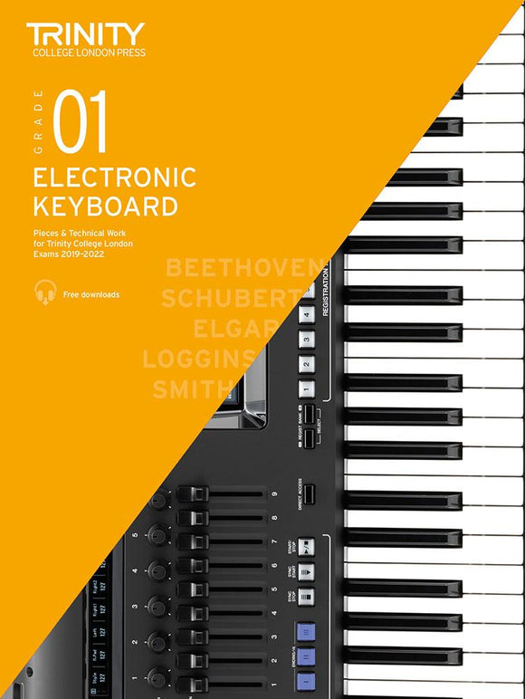 Trinity Electronic Keyboard Grade 1 Pieces and Technical Work 2019 to 2022