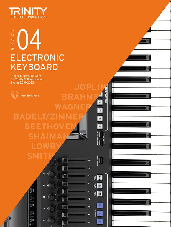 Trinity Electronic Keyboard Grade 4 Pieces and Technical Work 2019 to 2022