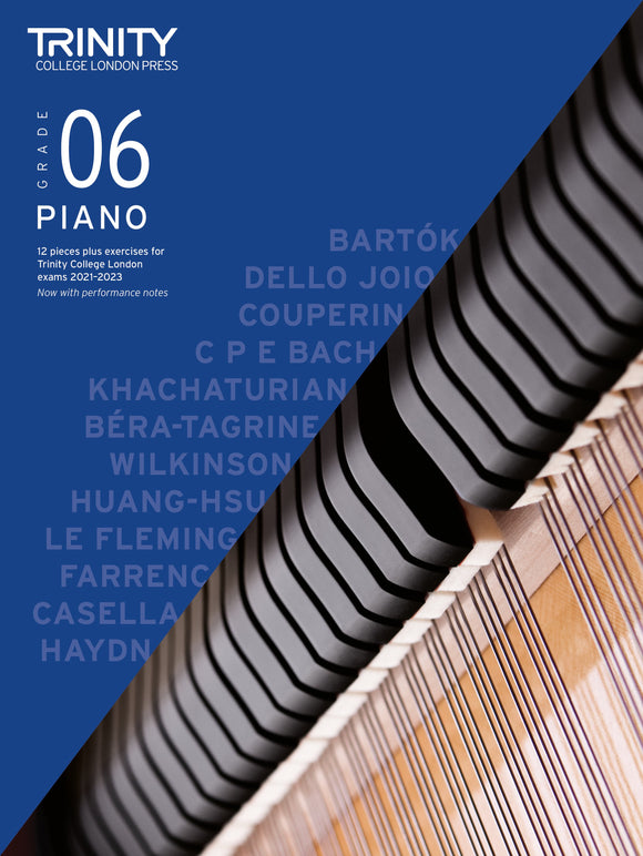 Trinity Piano Grade 6 2021 to 2023 Book Only
