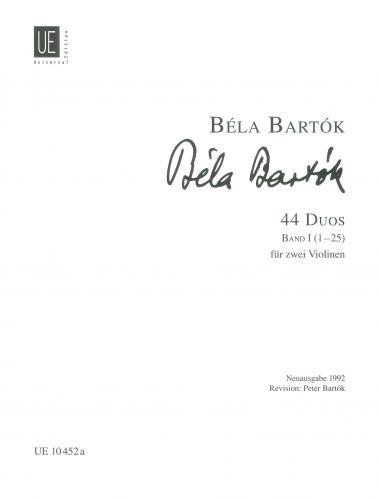 Bartok 44 Duets For Two Violins Volume 1
