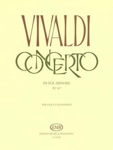 Vivaldi Concerto in G Minor RV417 for Viola and Piano
