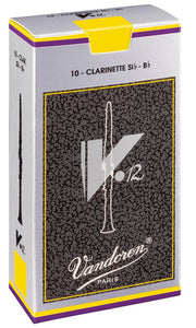 Vandoren V12 Bb Clarinet Reed - Strength 3 in a box of 10 reeds