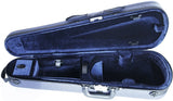 V Shaped Violin case in Blue with Blue interior