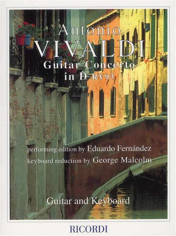 Concerto in D for Guitar RV93 for guitar and piano