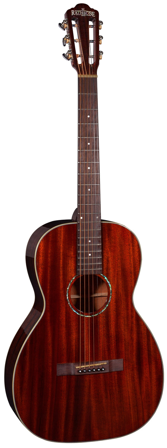 Rathbone R6ME - No6 Solid Top Mahogany Electro-Acoustic Parlour Guitar