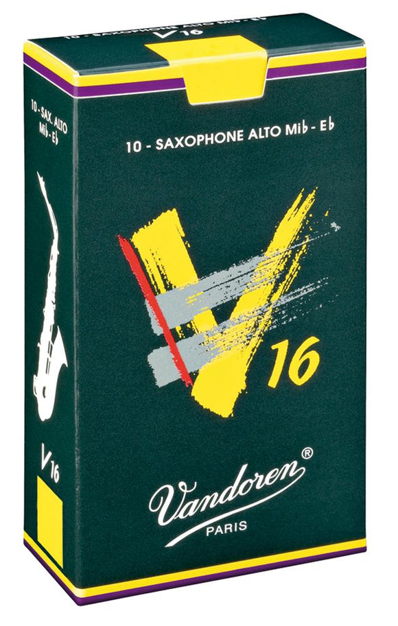 Vandoren V16 Alto Sax Reed - Strength 3 5 in a box of 10 reeds