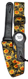 Guitar Strap - Sunflower design